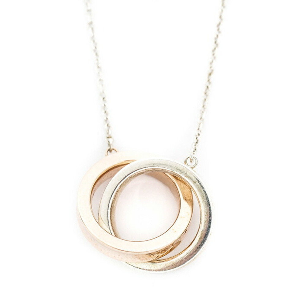 Tiffany Interlocking Circles Silver Pendant